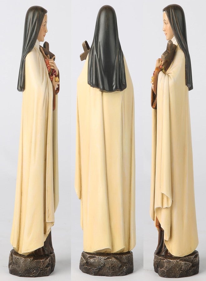 BC BUILDCLASSIC BC Catholic Saint Therese of Lisieux Statue, Religious Figure, Inspirational Gift for Home décor, 10" H, Renaissance Sculpture Handmade by Buildclassic - Image 3